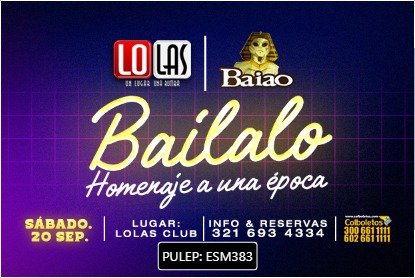 BAILALO HOMENAJE A UNA EPOCA